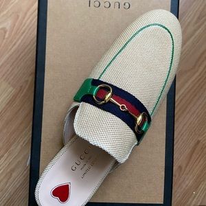 Gucci Women’s Princetown Canvas Slipper